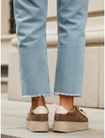 FashionStreet hnedé dámske tenisky ZY1413