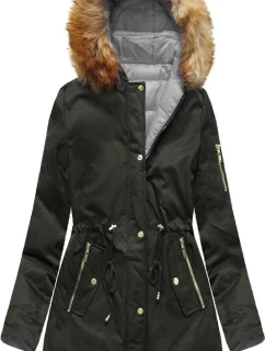 DWUSTRONNA ZIMOWA PARKA DAMSKA Z KAPTUREM model 21242265 - S'WEST