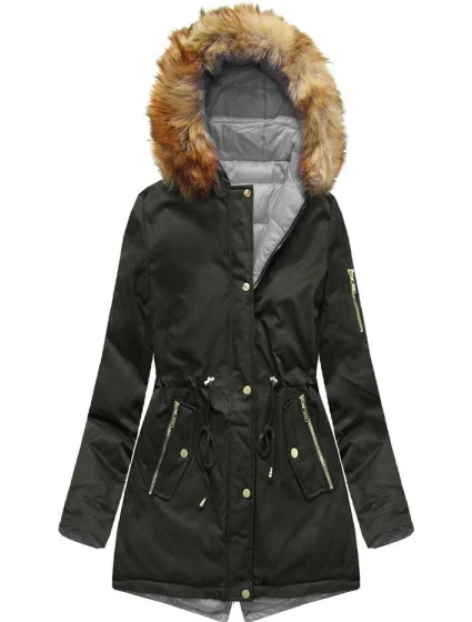 DWUSTRONNA ZIMOWA PARKA DAMSKA Z KAPTUREM model 21242265 - S'WEST