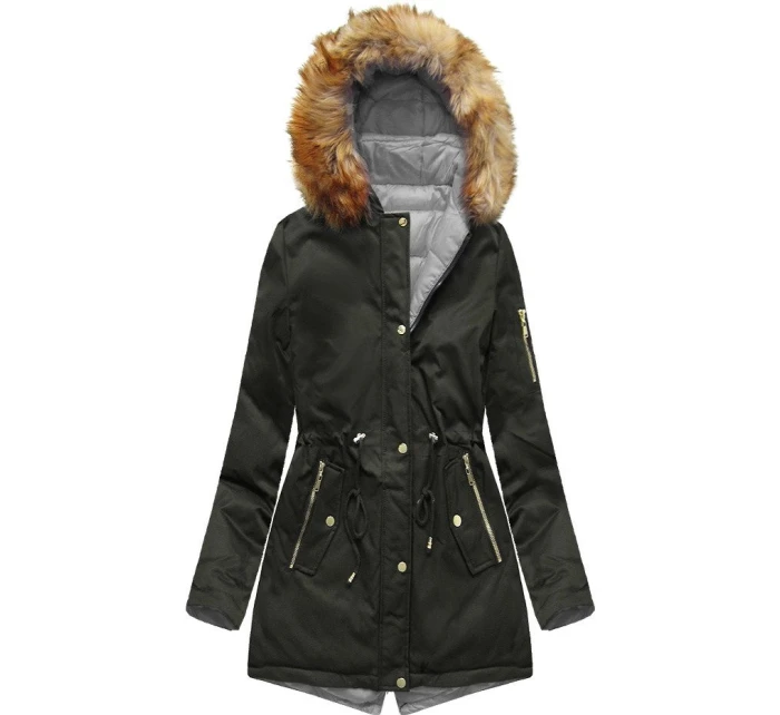 DWUSTRONNA ZIMOWA PARKA DAMSKA Z KAPTUREM model 21242265 - S'WEST