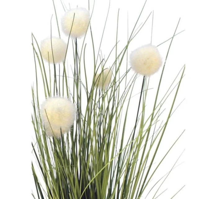 FALOŠNÁ TRÁVA AKO ŽIVÁ S BIELYMI GUĽÔČKAMI 70 CM FALOŠNÁ TRÁVA AKO ŽIVÁ S BIELYMI GUĽÔČKAMI 70 CM