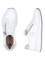 Dámské kožené polobotky bílé model 21910610 - Rieker