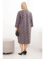 Dámske Plus veľkosť žoržetu V-neck Fango šaty Dámske Plus veľkosť žoržetu V-neck Fango šaty