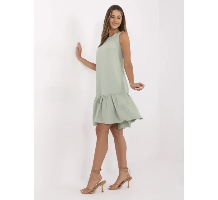 Šaty 328 SK model 15211588 světle zelená - FPrice Šaty 328 SK model 15211588 světle zelená - FPrice