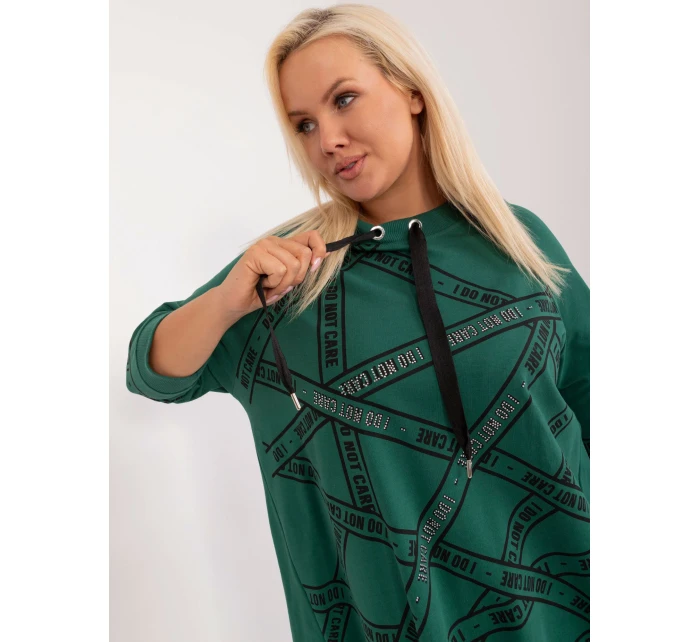 Tunika RV TU model 20190729 ciemny zielony - FPrice Tunika RV TU model 20190729 ciemny zielony - FPrice