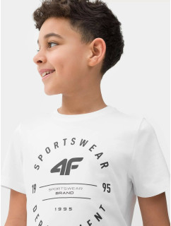 Chlapčenské tričko 4FJSS23TTSHM294-10S biele - 4F