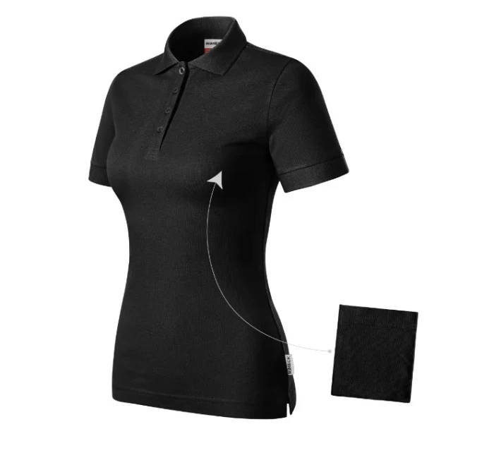 Resist Heavy Polo Shirt black 01 (štítok značky)