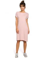 Dámské šaty růžová model 20482107 - BeWear Dámské šaty růžová model 20482107 - BeWear