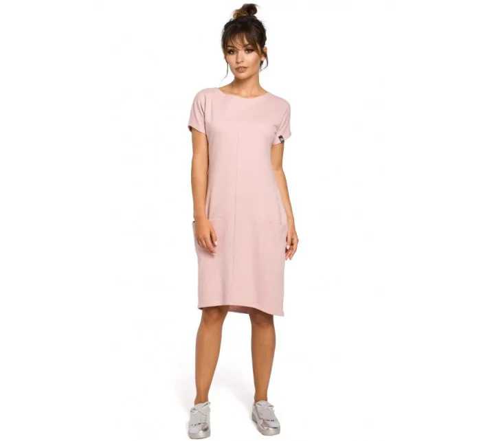 Dámské šaty růžová model 20482107 - BeWear Dámské šaty růžová model 20482107 - BeWear