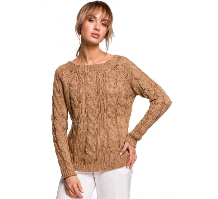 Svetr s výstřihem  šedý  model 21207530 - Moe