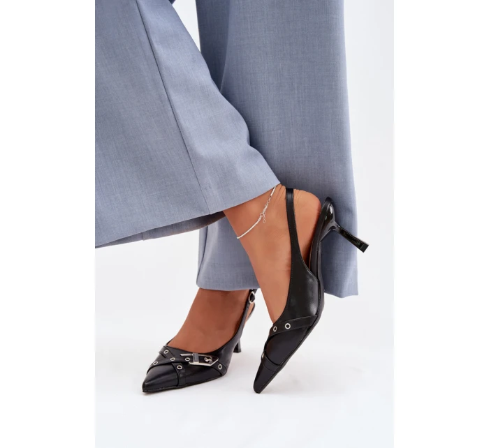 Sandále na podpätku model 225227 Krok vo veľkom štýle