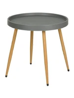 BALKÓNOVÝ NÁBYTOK SET STÔL A 2 STOLIČKY SIVÝ