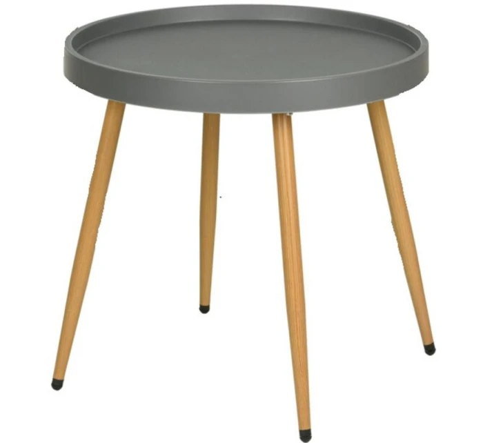 BALKÓNOVÝ NÁBYTOK SET STÔL A 2 STOLIČKY SIVÝ