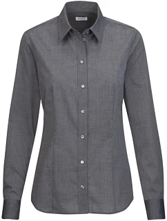 Seidensticker Blouse Regular LSL Popelínová blúzka s dlhými rukávmi 78.0604 antracitová