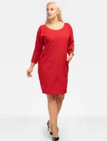 Dámske šaty U869 červené - Karko