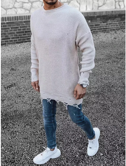 Pánský svetr model 21099116 béžový Dstreet - FashionStreet