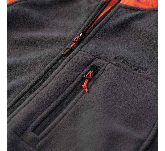Pánska mikina Polar Monar M 92800621574 grey-orange - Hi-Tec Pánska mikina Polar Monar M 92800621574 grey-orange - Hi-Tec