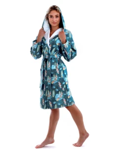 Dámsky župan 3151 Oahu s kapucňou - Vestis