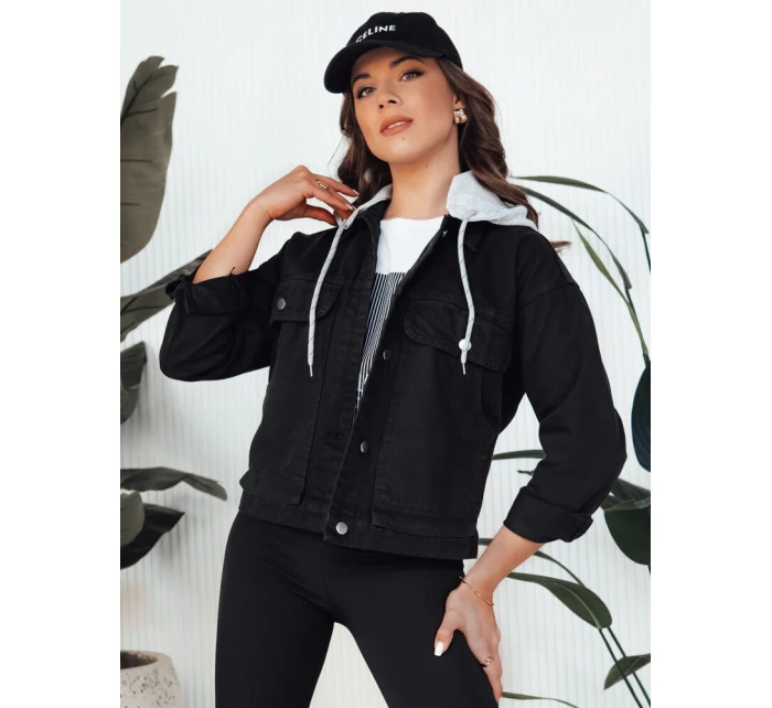 ASFA dámska džínsová bunda čierna FashionStreet TY4316