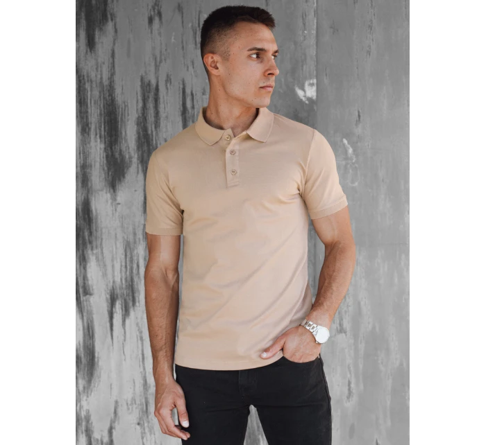FashionStreet béžová pánska polokošeľa PX0600