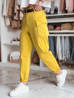 Dámske vrecovité nohavice GOTRENDI horčicové FashionStreet UY2527