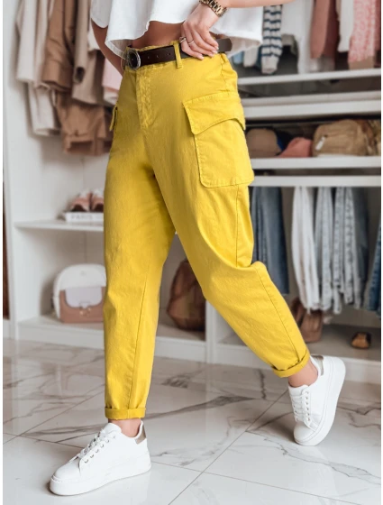 Dámské kalhoty hořčicové Dstreet model 21986173 - FashionStreet