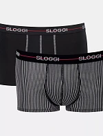 Pánske boxerky Start Hipster C2P box - RED - black-grey M006 - SLOGGI