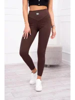 Pruhované legíny hnědé Pruhované legíny hnědé