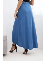 Dámska bavlnená maxi sukňa so zaväzovaním