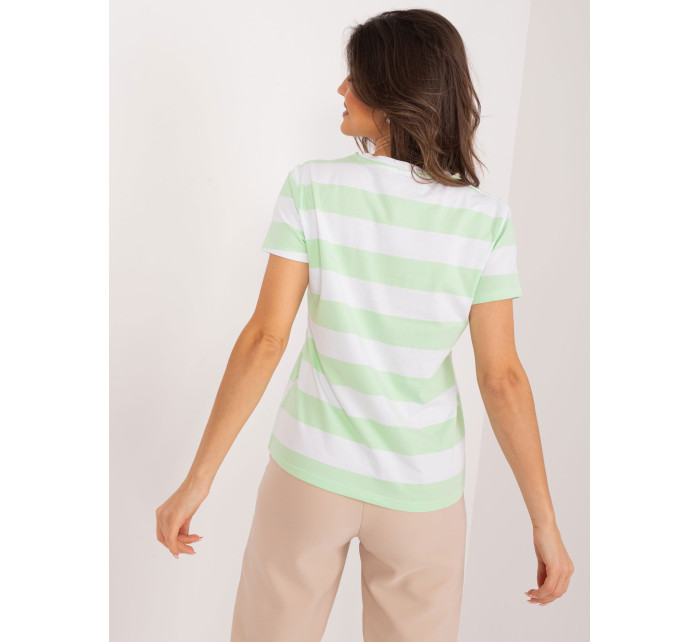 T shirt NM TS NG3268.77 biało zielony