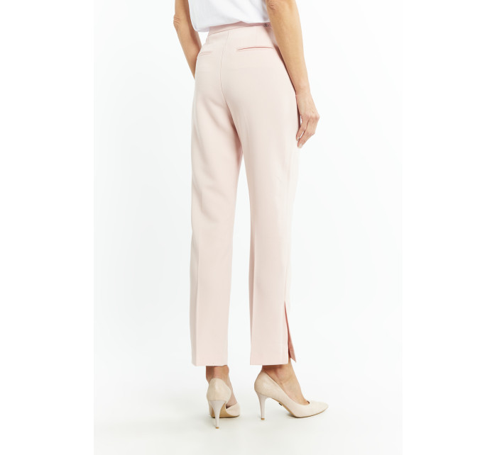 Monnari Elegantné nohavice Dámske textilné nohavice Light Pink