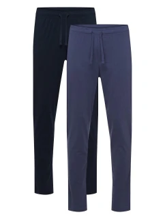 Pánske pyžamové nohavice 2PACK Mode 43030-59X Dark Blue s modrou - Henderson