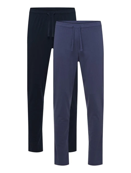 Pánske pyžamové nohavice 2PACK Mode 43030-59X Dark Blue s modrou - Henderson Pánske pyžamové nohavice 2PACK Mode 43030-59X Dark Blue s modrou - Henderson