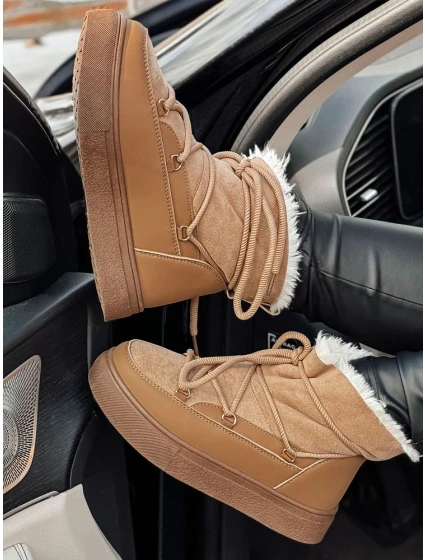 Dámské zateplené sněhule camel Dstreet model 21981885 - FashionStreet