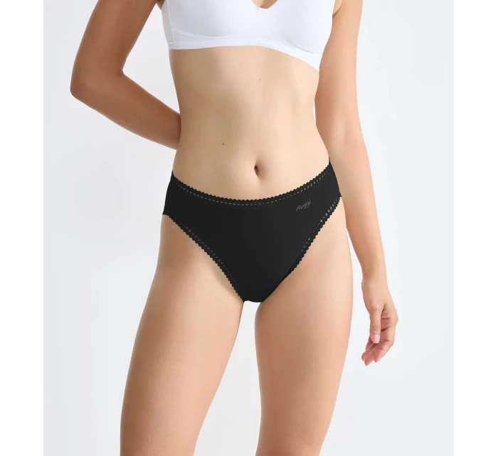 sloggi GO Crush High leg C3P - ČIERNA - SLOGGI ČIERNA - SLOGGI