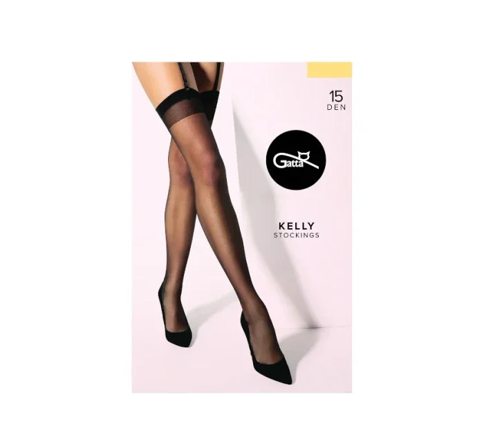 Dámske pančuchy k podväzkovému pásu Gatta Kelly Stretch 15 deň A'2 1-4 Dámske pančuchy k podväzkovému pásu Gatta Kelly Stretch 15 deň A'2 1-4