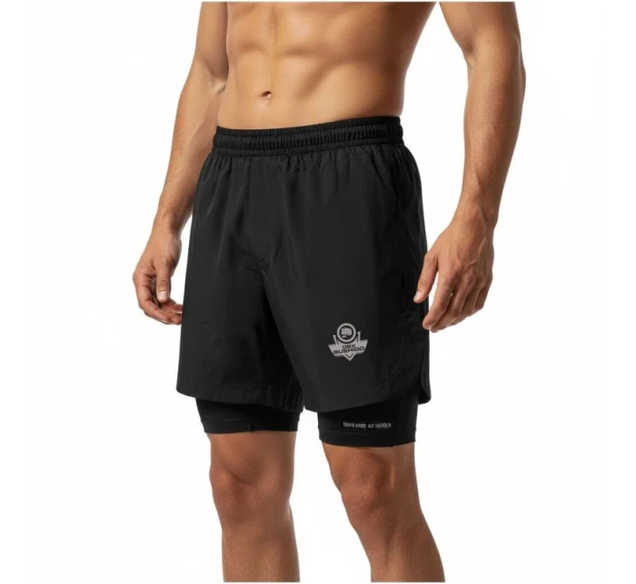 MMA šortky s legínami čierne DBX Bushido