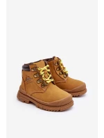 Dziecięce Ocieplane Botki Trapery Camel Walter Dziecięce Ocieplane Botki Trapery Camel Walter