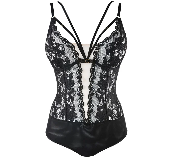 Dámske sexy body V-10110 Black s body - Axami