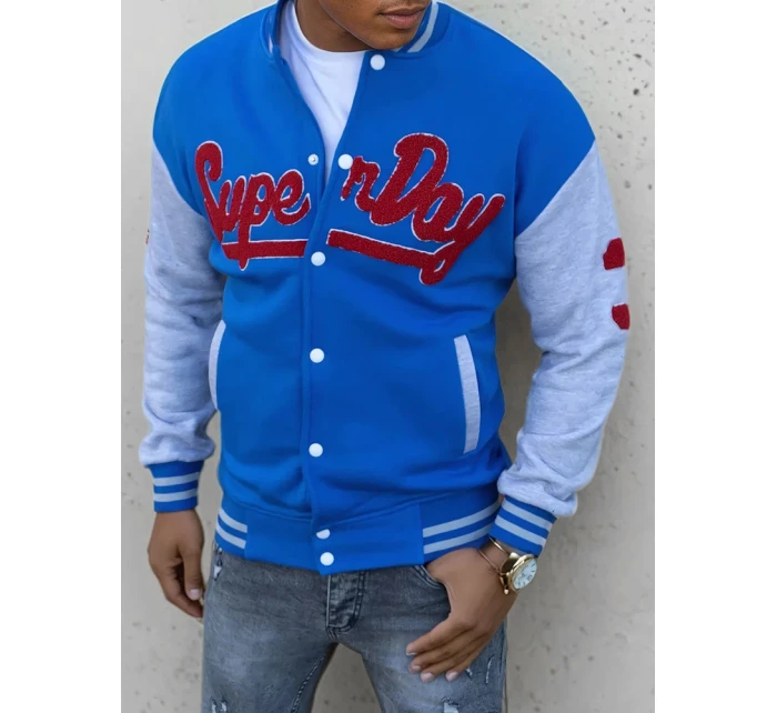 Pánská modrá mikina na zip Dstreet model 21966771 - FashionStreet