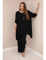 Sada halenky + kalhot s přívěskem černý Sada halenky + kalhot s přívěskem černý