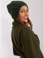 Czapka AT CZ model 18985159 ciemny zielony - FPrice