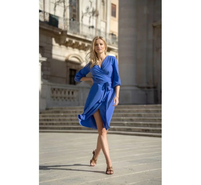 Dámské šaty model 21105546 Královská modř - STYLOVE Dámské šaty model 21105546 Královská modř - STYLOVE