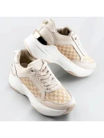 Béžové dámské sportovní boty model 17273267 - Mix Feel Béžové dámské sportovní boty model 17273267 - Mix Feel