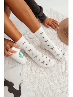 Bavlněné Dámské Ponožky S model 21679035 Bílé - Milena