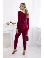 Kombinéza z viskózy 1065 bordová - Koucla Kombinéza z viskózy 1065 bordová - Koucla