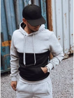 Pánska sivo-čierna tepláková súprava FashionStreet AX0777