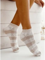 Milena 1504-003 Pruhované ažurové nohavice 37-41