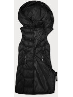 Čierna dámska vesta s odnímateľnou kapucňou S'West (B8231-1)