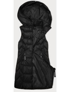Čierna dámska vesta s odnímateľnou kapucňou S'West (B8231-1)